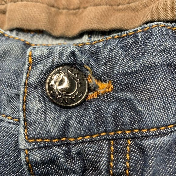 Men's Canali Jeans Size US 36 / Italy 52 Cotton Blue Denim Embroidered Logo - Picture 6 of 13